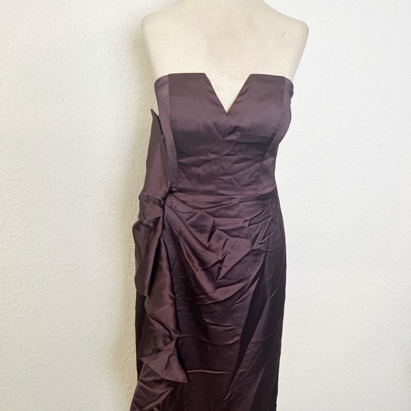 Aidan Mattox Strapless Sweetheart Flare Gown - Picture 4 of 10